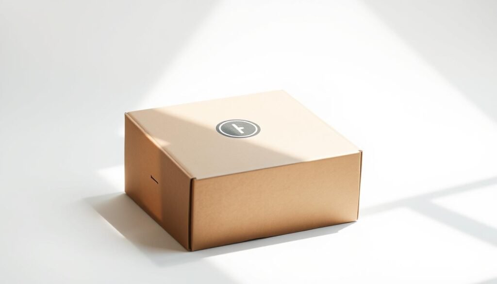 A modern, minimalist subscription box set against a clean, bright background. The box is made of high-quality, tactile materials like matte cardboard or wood, with a simple logo or design on the lid. The box is slightly angled, casting gentle shadows to add depth and dimension. Soft, natural lighting from the side creates highlights and shadows, emphasizing the texture and materiality. The overall mood is one of sophistication, innovation, and the promise of an exciting, personalized experience. A modern, minimalist subscription box set against a clean, bright background. The box is made of high-quality, tactile materials like matte cardboard or wood, with a simple logo or design on the lid. The box is slightly angled, casting gentle shadows to add depth and dimension. Soft, natural lighting from the side creates highlights and shadows, emphasizing the texture and materiality. The overall mood is one of sophistication, innovation, and the promise of an exciting, personalized experience.